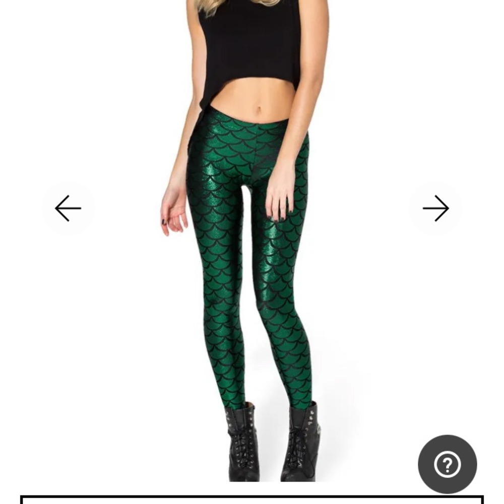BlackMilk Mermaid MERMEMERALD LEGGINGS - Picture 1 of 9